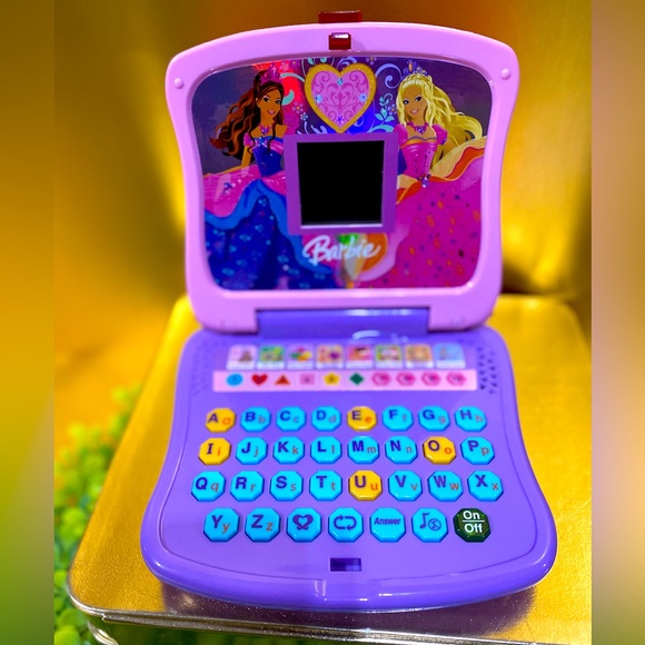 BARBIE THE DIAMOND CASTLE LEARNING LAPTOP, NUMBERS LETTERS, SHAPES, COLORS WORKS - Picture 4 of 16